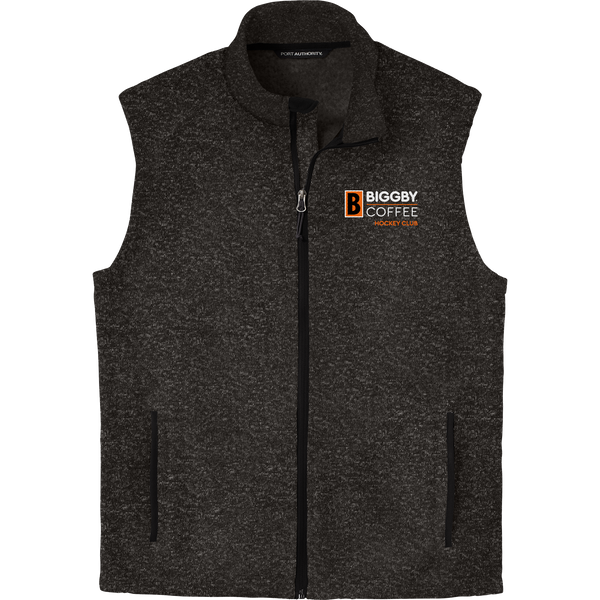 Biggby Coffee Hockey Club Sweater Fleece Vest