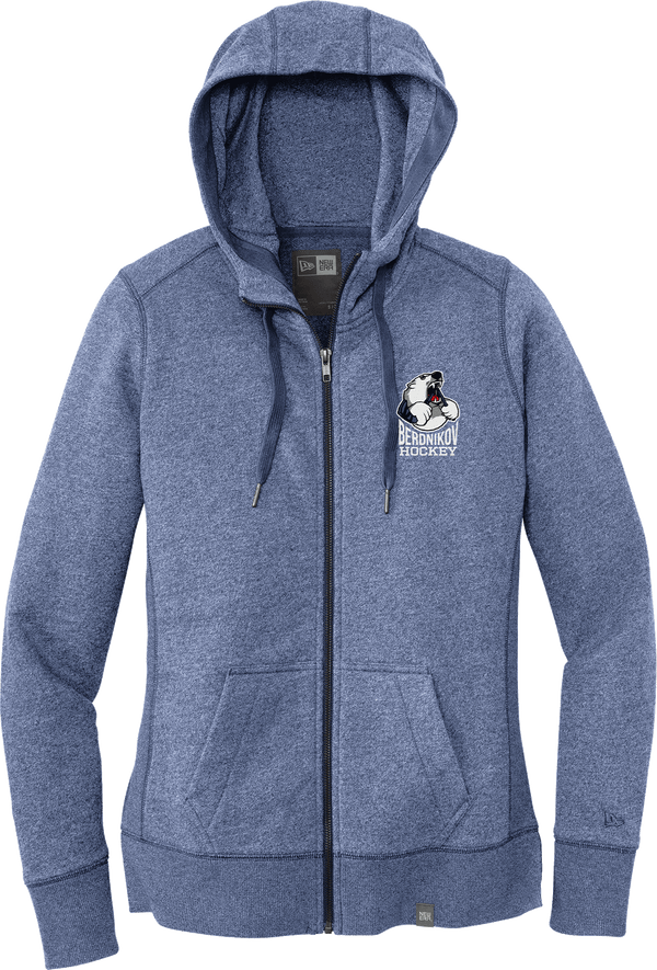 Berdnikov Bears New Era Ladies French Terry Full-Zip Hoodie