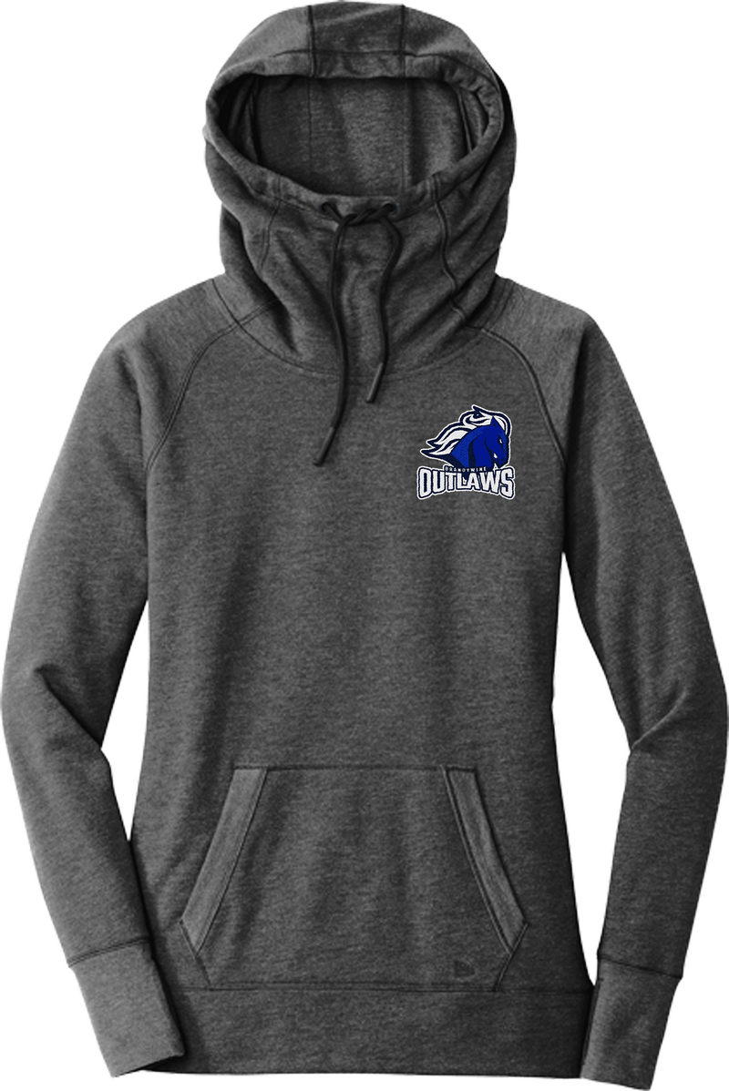 Brandywine Outlaws New Era Ladies Tri-Blend Fleece Pullover Hoodie