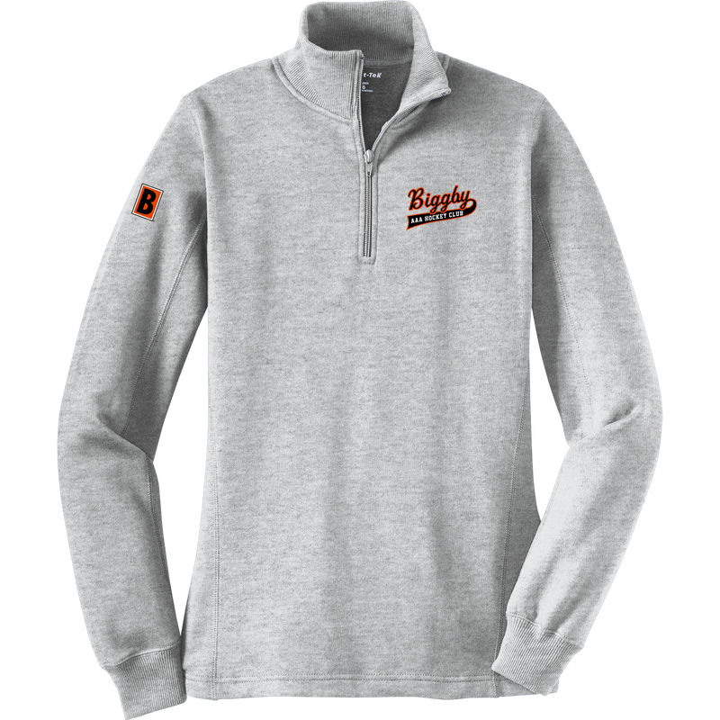 Biggby Coffee AAA Ladies 1/4-Zip Sweatshirt