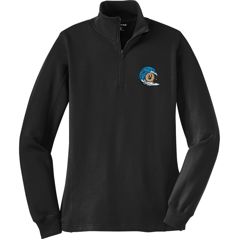 BagelEddi's Ladies 1/4-Zip Sweatshirt