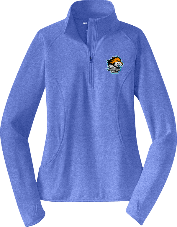 Woodridge Wild Ladies Sport-Wick Stretch 1/4-Zip Pullover