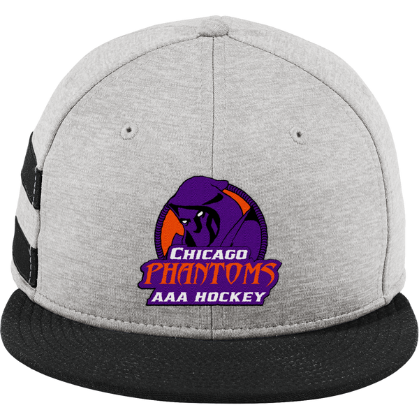 Chicago Phantoms New Era Shadow Heather Striped Flat Bill Snapback Cap