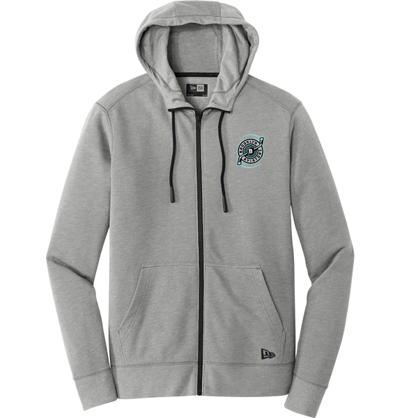 Brooklyn Aviators New Era Tri-Blend Fleece Full-Zip Hoodie