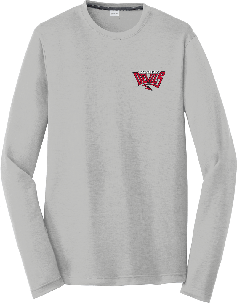 York Devils Long Sleeve PosiCharge Competitor Cotton Touch Tee