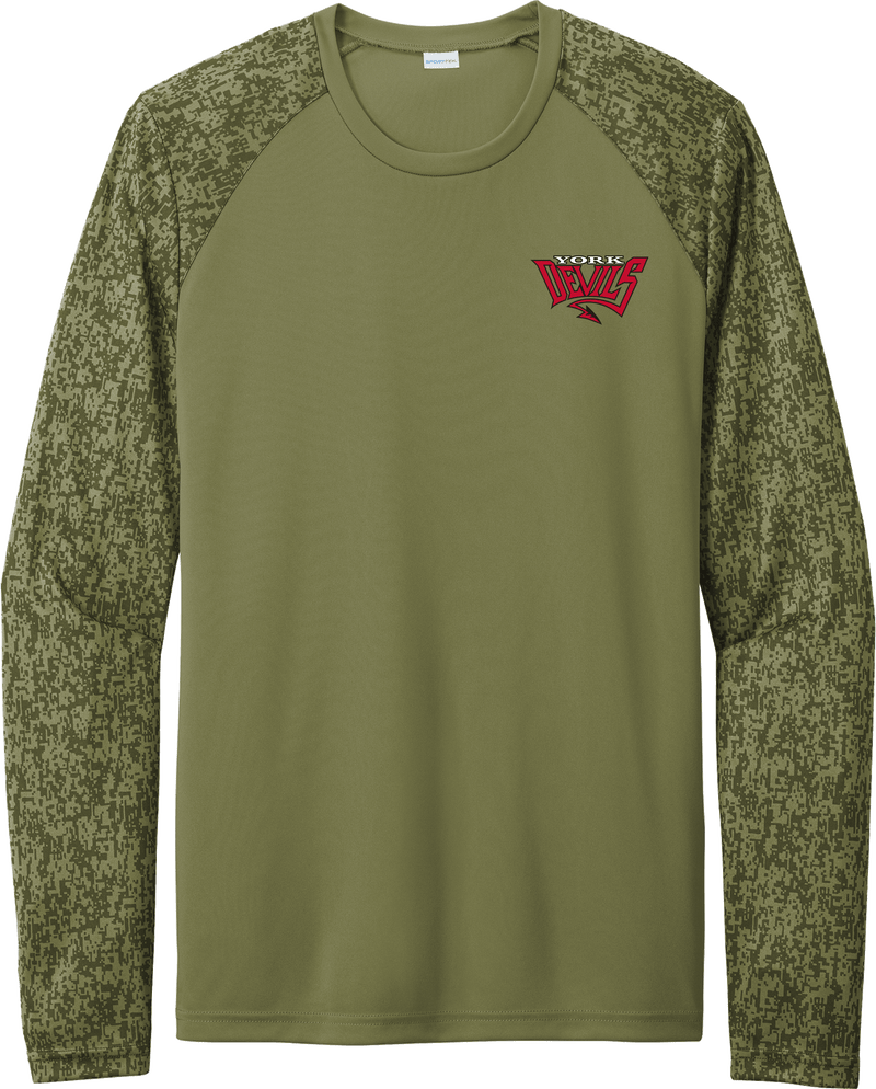 York Devils Long Sleeve Digi Camo Tee