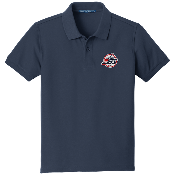 Metro Jets Youth Core Classic Pique Polo